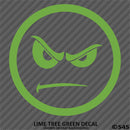 Angry Smiley Face Automotive Vinyl Decal