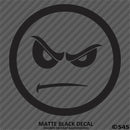 Angry Smiley Face Automotive Vinyl Decal