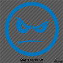 Angry Smiley Face Automotive Vinyl Decal