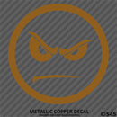 Angry Smiley Face Automotive Vinyl Decal