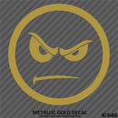Angry Smiley Face Automotive Vinyl Decal