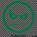 Angry Smiley Face Automotive Vinyl Decal