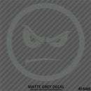 Angry Smiley Face Automotive Vinyl Decal