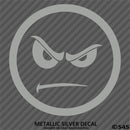 Angry Smiley Face Automotive Vinyl Decal