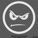 Angry Smiley Face Automotive Vinyl Decal