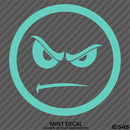 Angry Smiley Face Automotive Vinyl Decal