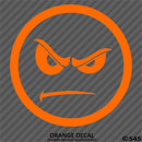 Angry Smiley Face Automotive Vinyl Decal