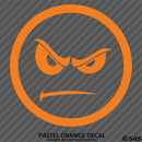 Angry Smiley Face Automotive Vinyl Decal