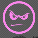 Angry Smiley Face Automotive Vinyl Decal