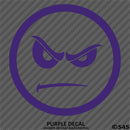 Angry Smiley Face Automotive Vinyl Decal