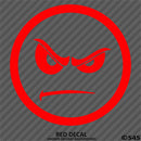 Angry Smiley Face Automotive Vinyl Decal