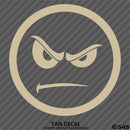 Angry Smiley Face Automotive Vinyl Decal