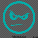 Angry Smiley Face Automotive Vinyl Decal