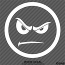 Angry Smiley Face Automotive Vinyl Decal