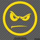 Angry Smiley Face Automotive Vinyl Decal