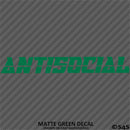 Antisocial JDM Style Vinyl Decal