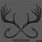 Double Fish Hook And Antlers Hunting/Fishing Vinyl Decal