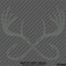 Double Fish Hook And Antlers Hunting/Fishing Vinyl Decal