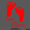 Baby On Board: Footprints Vinyl Decal