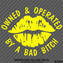 Owned And Operated By A Bad Bitch Vinyl Decal
