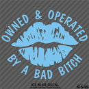 Owned And Operated By A Bad Bitch Vinyl Decal