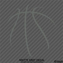 Basketball Seams Sports Silhouette Vinyl Decal
