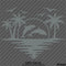 Sunset Tropical Island Beach Scene Dolphins And Seagulls Vinyl Decal