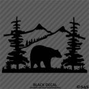 Bear Outdoor Woods Scene Vinyl Decal