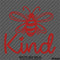 Bee Kind Cute Honey Bee Vinyl Decal