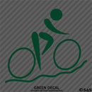 Cyclist Silhoutte Vinyl Decal
