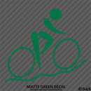Cyclist Silhoutte Vinyl Decal