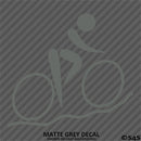 Cyclist Silhoutte Vinyl Decal