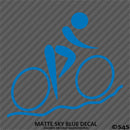 Cyclist Silhoutte Vinyl Decal