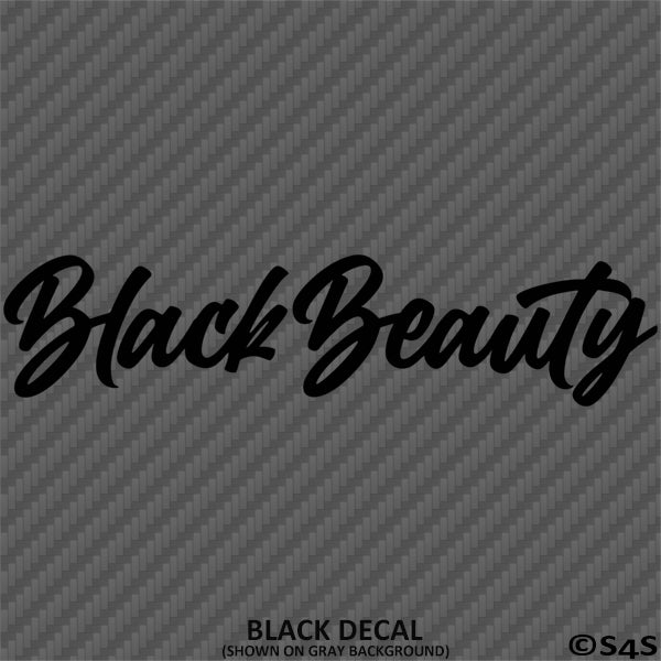 Black Beauty Automotive Vinyl Decal