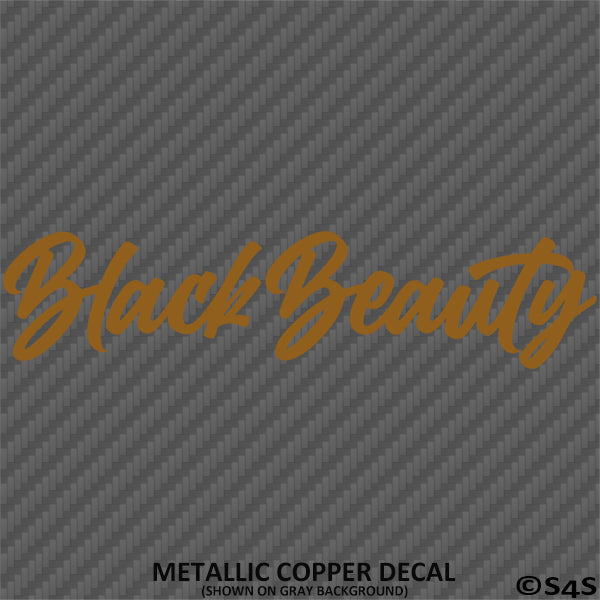 Black Beauty Automotive Vinyl Decal