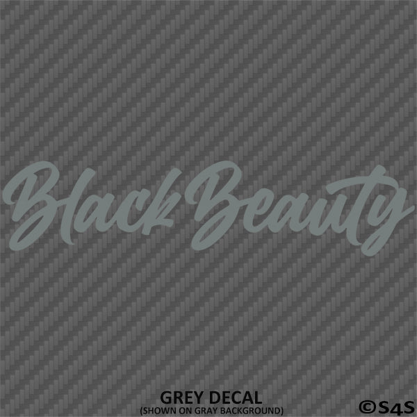 Black Beauty Automotive Vinyl Decal