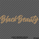 Black Beauty Automotive Vinyl Decal