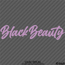 Black Beauty Automotive Vinyl Decal