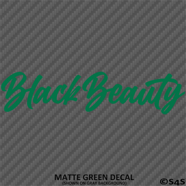 Black Beauty Automotive Vinyl Decal