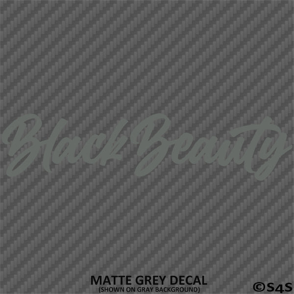 Black Beauty Automotive Vinyl Decal