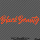 Black Beauty Automotive Vinyl Decal