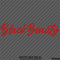 Black Beauty Automotive Vinyl Decal