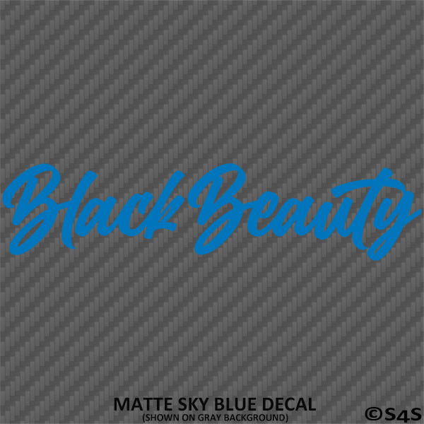 Black Beauty Automotive Vinyl Decal