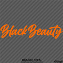 Black Beauty Automotive Vinyl Decal