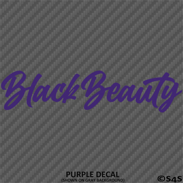 Black Beauty Automotive Vinyl Decal