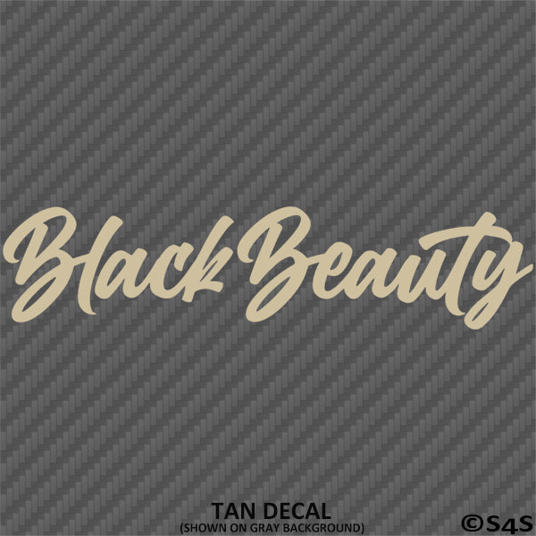 Black Beauty Automotive Vinyl Decal