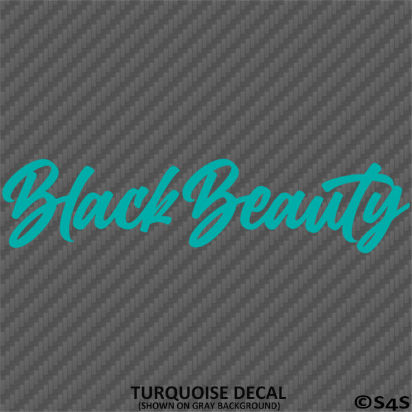 Black Beauty Automotive Vinyl Decal