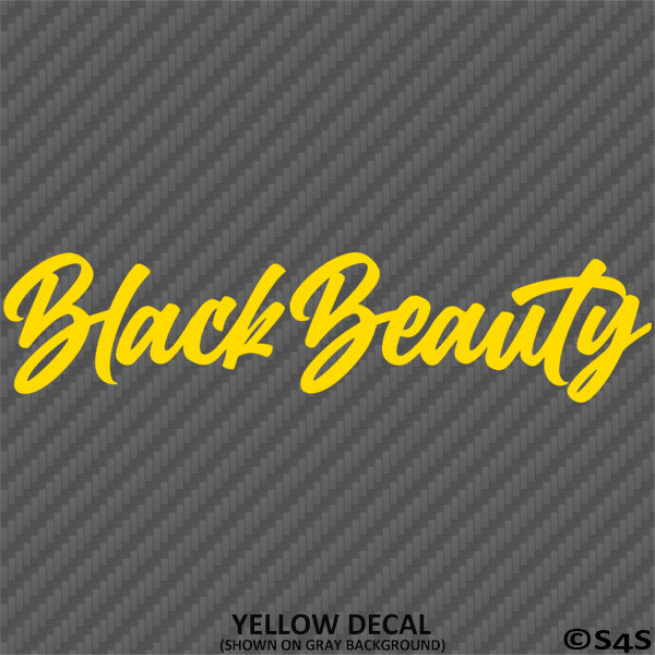 Black Beauty Automotive Vinyl Decal