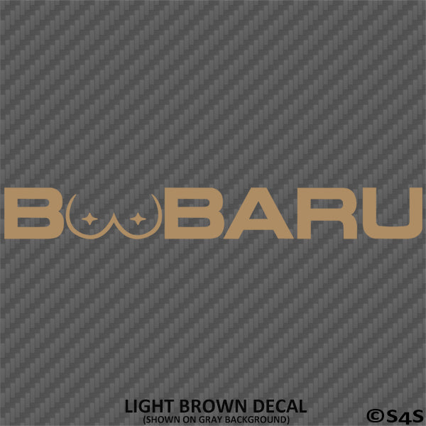 Boobaru Funny Subaru Inspired Parody Vinyl Decal S4s Designs