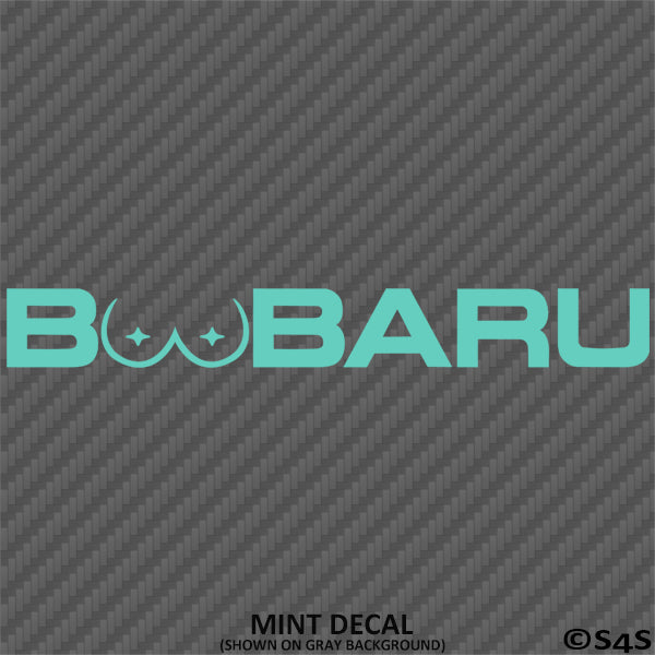 Boobaru Funny Subaru Inspired Parody Vinyl Decal